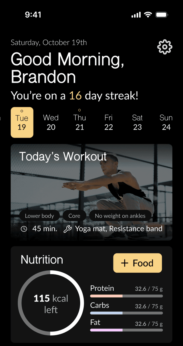 Dawn Fitness App
